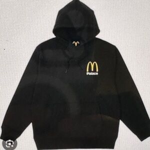 Palace McDonald’s Black Hoodie with Yellow Arches Logo​